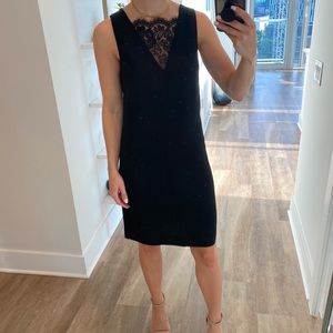H&M Black Lace Knee Length Dress